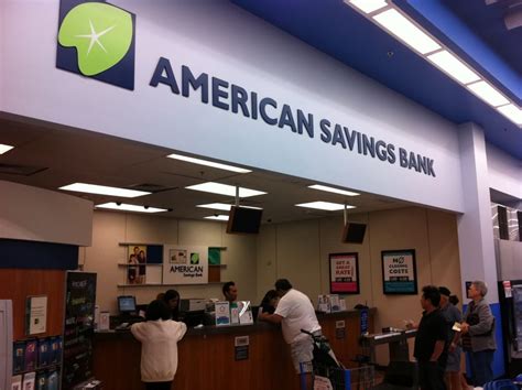 American saving bank near me - Customer Banking Center Hours. Monday - Friday: 8 a.m. to 7 p.m. Saturday - Sunday: 9 a.m. to 3 p.m. Many in-branch American Savings Bank services can now be scheduled online for a phone or face-to-face or phone appointment. Make an appointment today. 